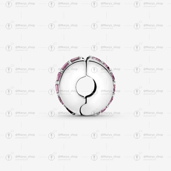Pandora Pink Sparkling Row Clip Charm - Picture 3 of 7